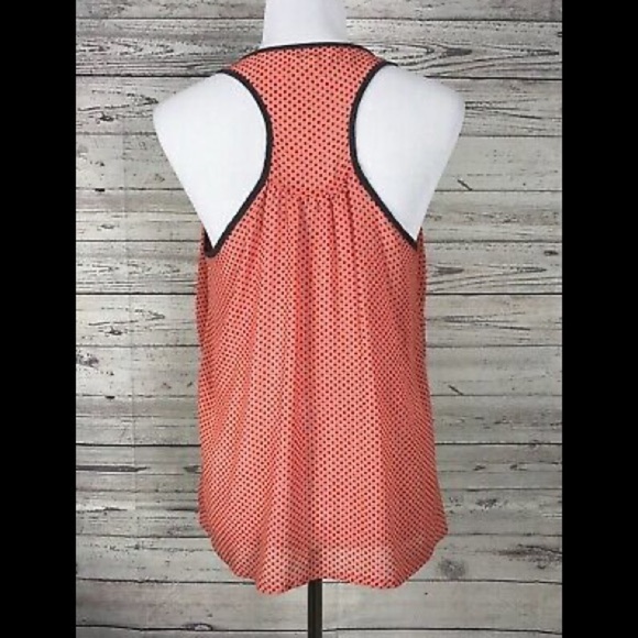 YA Los Angeles Polka Dot Racerback Tank Top, Sz S - Picture 4 of 6